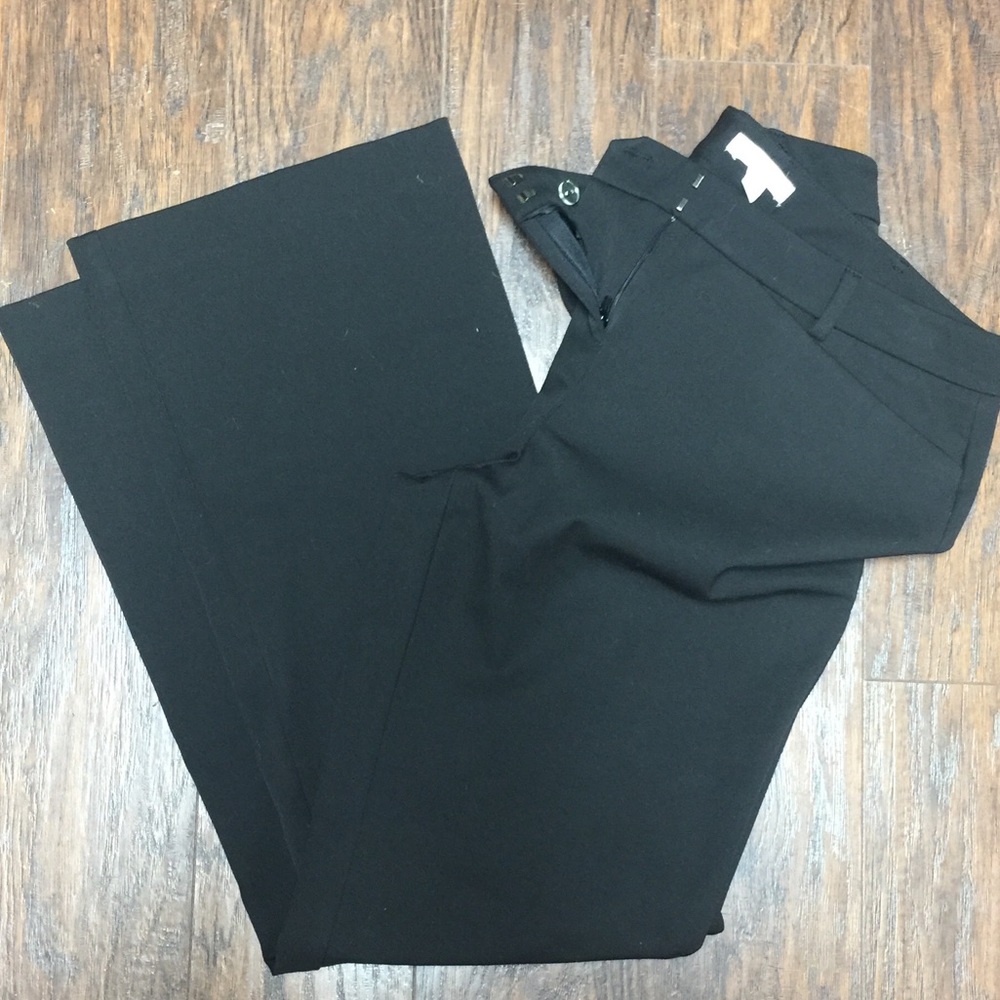 New York & Company Black Stretch Wide Leg Pants